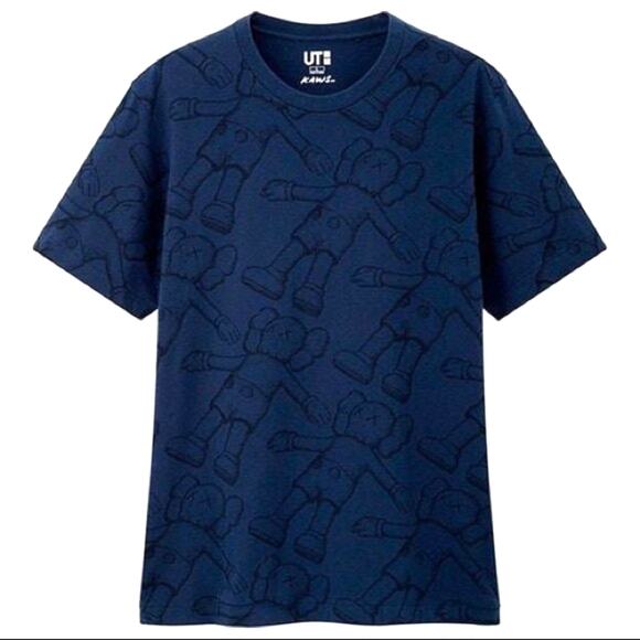 Kaws x Uniqlo All Over Holiday Print Tee Size S - Picture 1 of 10